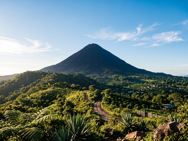 Volcán de Izalco, visible desde los miradores del parque