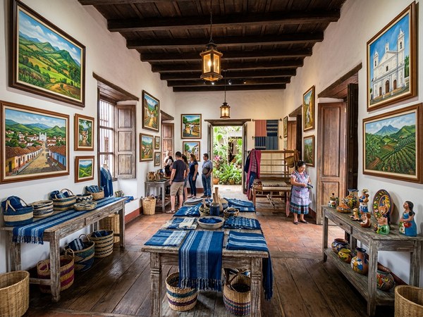 Galería de arte y artesanías en Suchitoto